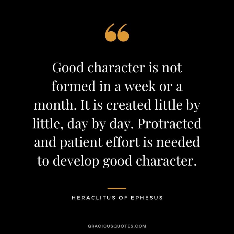 Having Good Character Quotes